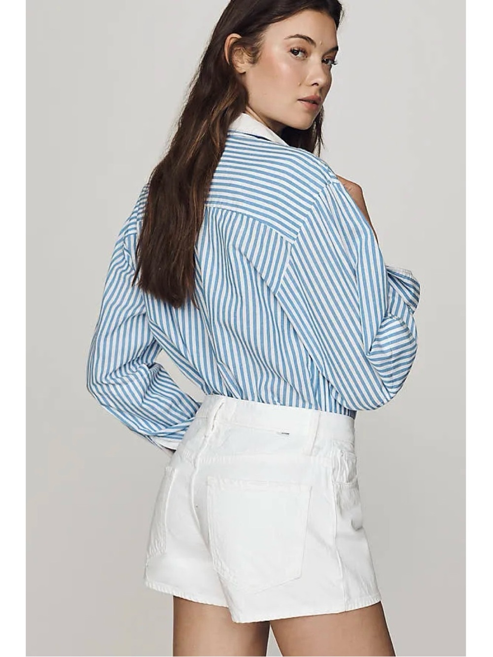 MOTHER The Dodger Denim Shorts in Picket Fence Size 27 - Picture 3 of 16